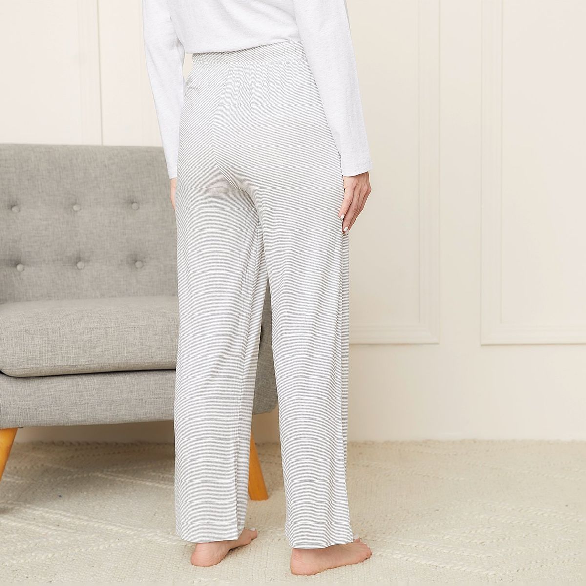 BLU - Pantalón de pijama Mujer Largo Blu