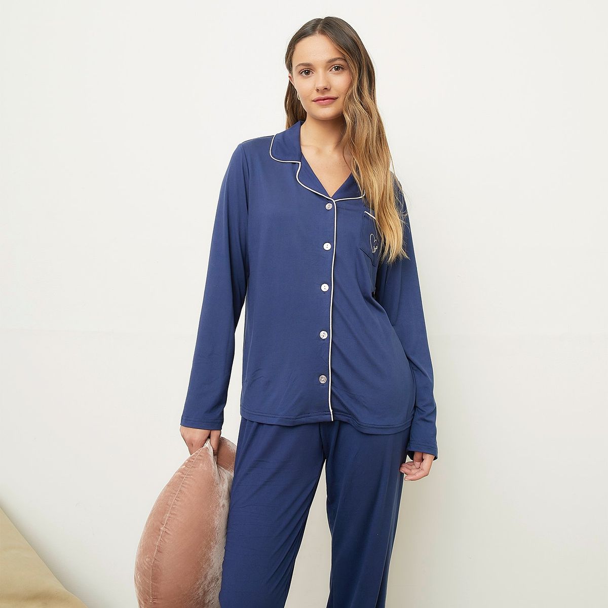 SYBILLA - Pijama completa con pantalón Mujer Manga larga Sybilla