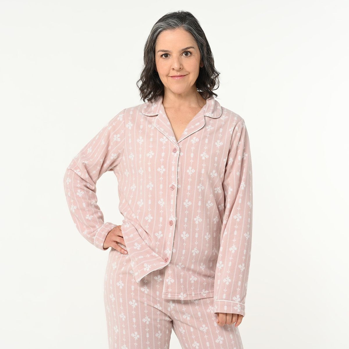SOUTHLAND - Conjunto pijama mujer pantalón y manga larga Southland