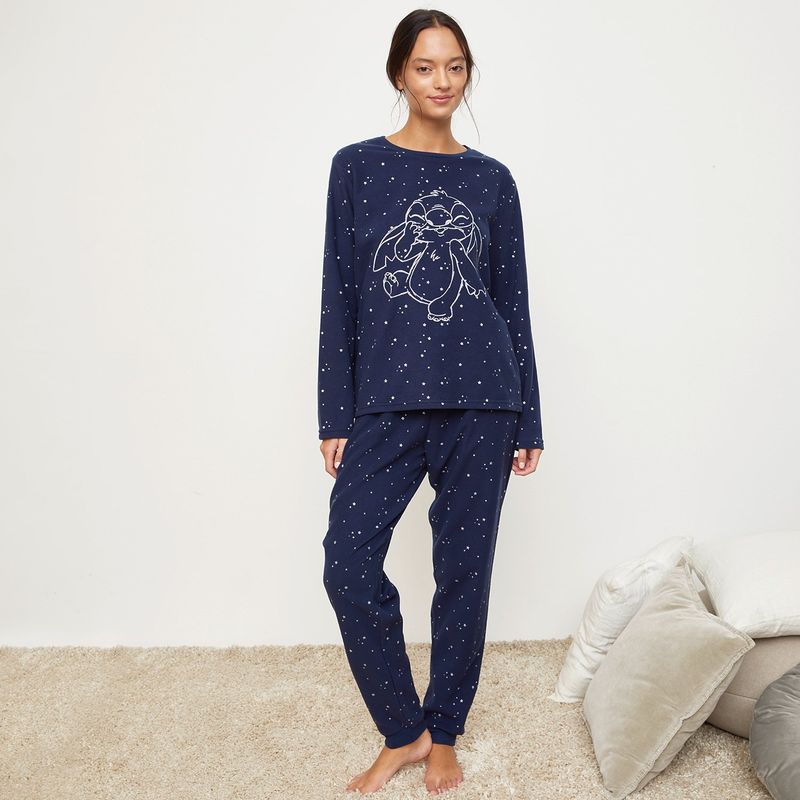 DISNEY - Pijama completa con pantalón Mujer Largo Manga larga Disney