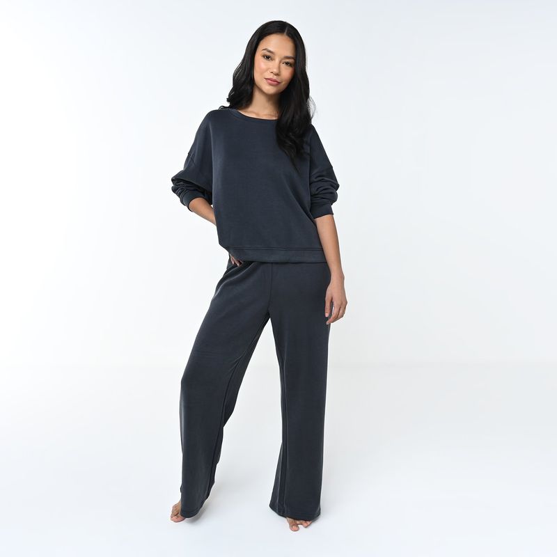 BENETTON - Pijama completa con pantalón Mujer Manga larga Benetton