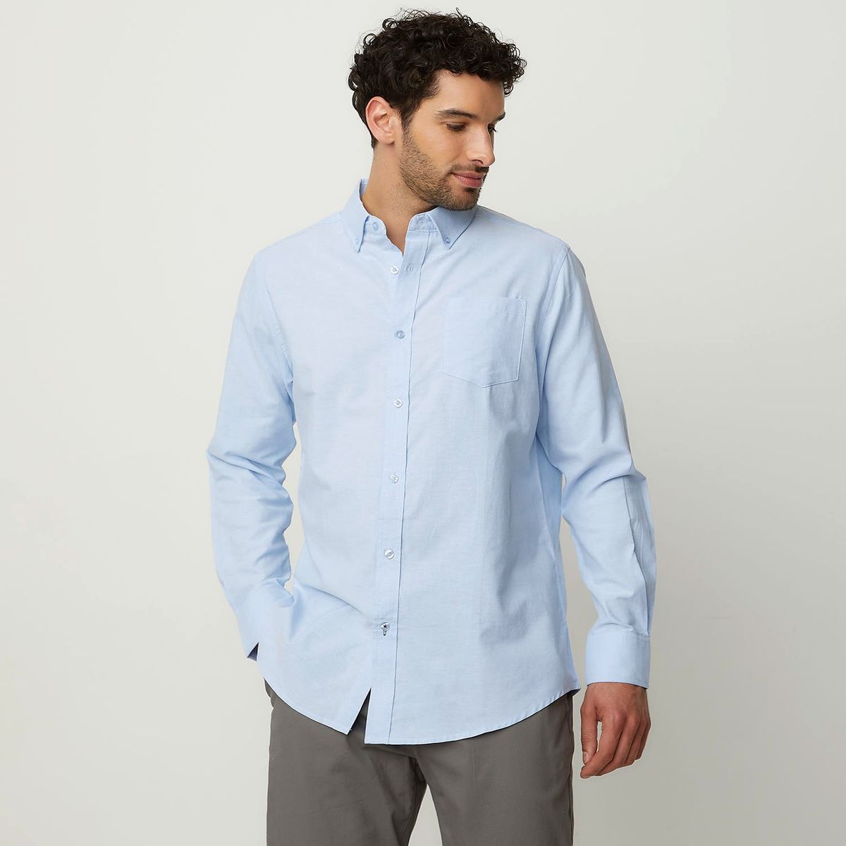NEWPORT - Camisa Hombre Manga larga de Algodón NEWPORT