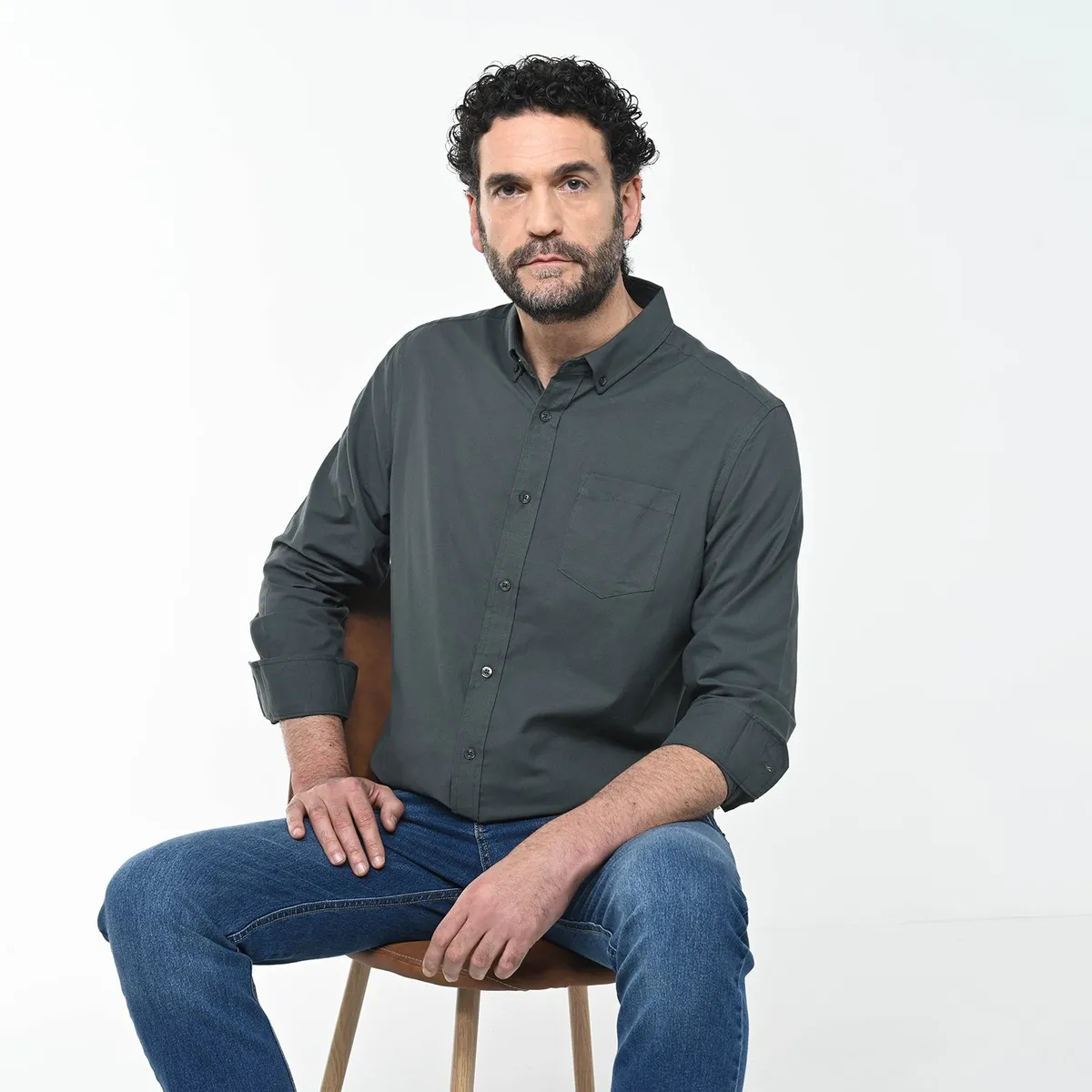 NEWPORT - Camisa Hombre Manga larga de Algodón NEWPORT