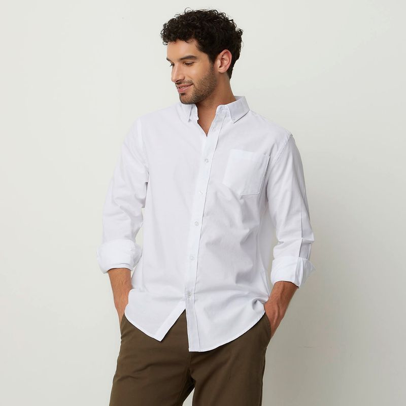 NEWPORT - Camisa Hombre Manga larga de Algodón NEWPORT