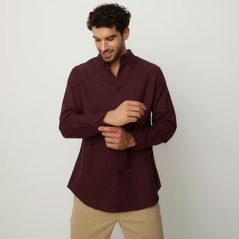 NEWPORT - Camisa Hombre Manga larga de Algodón NEWPORT