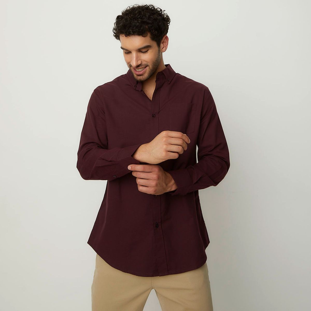 NEWPORT - Camisa Hombre Manga larga de Algodón NEWPORT