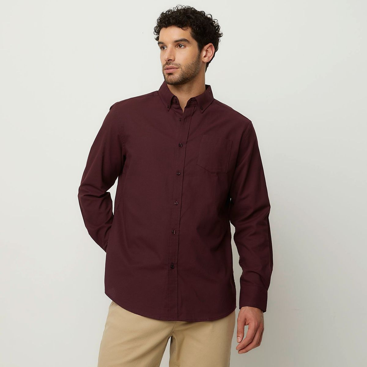 NEWPORT - Camisa Hombre Manga larga de Algodón NEWPORT