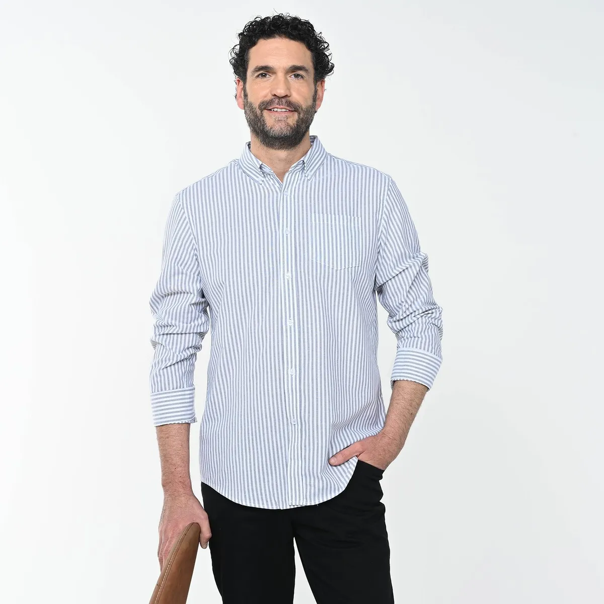 NEWPORT - Camisa Hombre Manga larga de Algodón NEWPORT