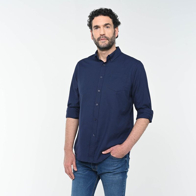 NEWPORT - Camisa Hombre Manga larga de Algodón NEWPORT