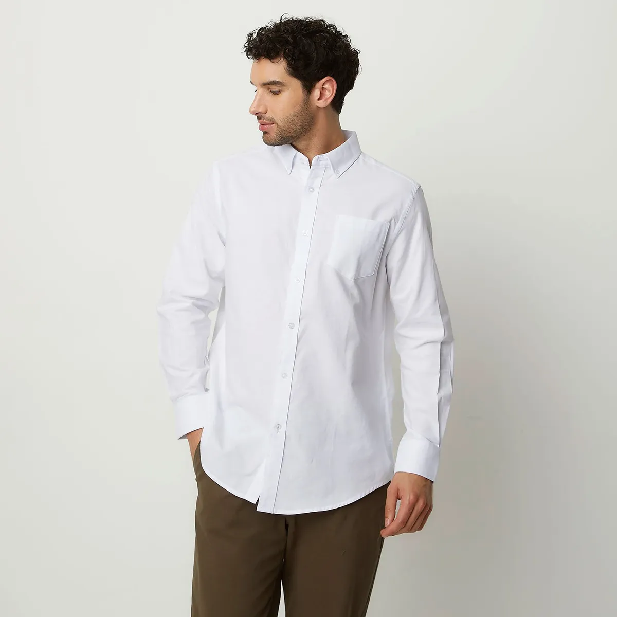NEWPORT - Camisa Hombre Manga larga de Algodón NEWPORT