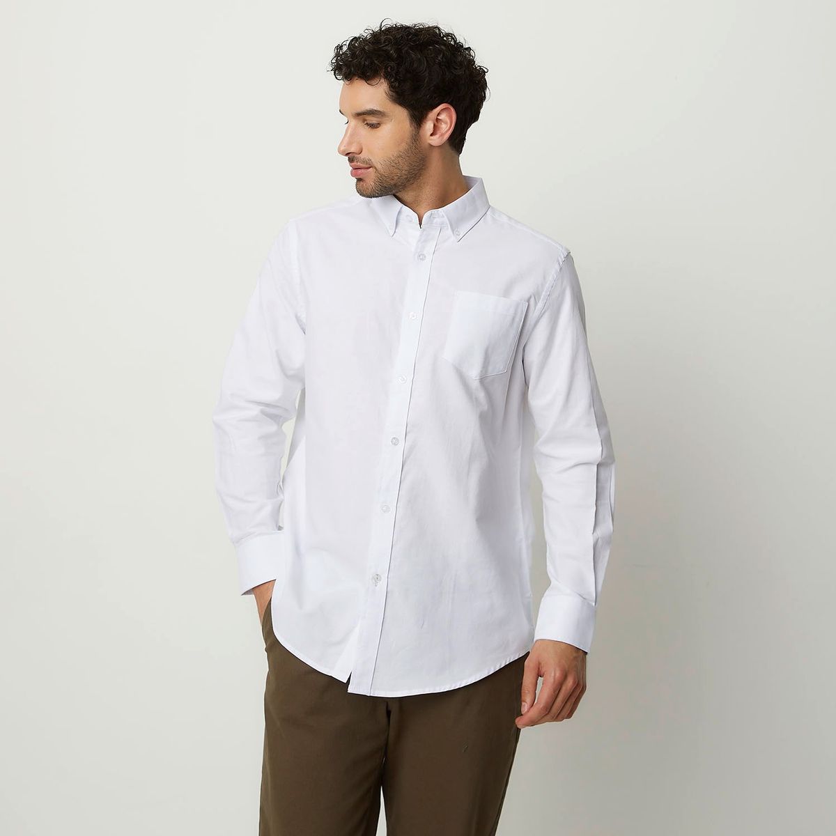 NEWPORT - Camisa Hombre Manga larga de Algodón NEWPORT