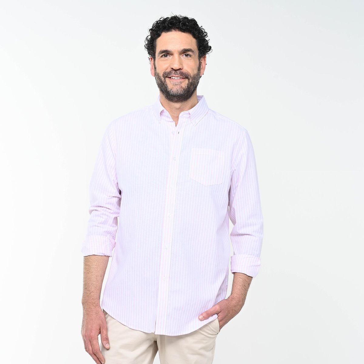 NEWPORT - Camisa Hombre Manga larga de Algodón NEWPORT