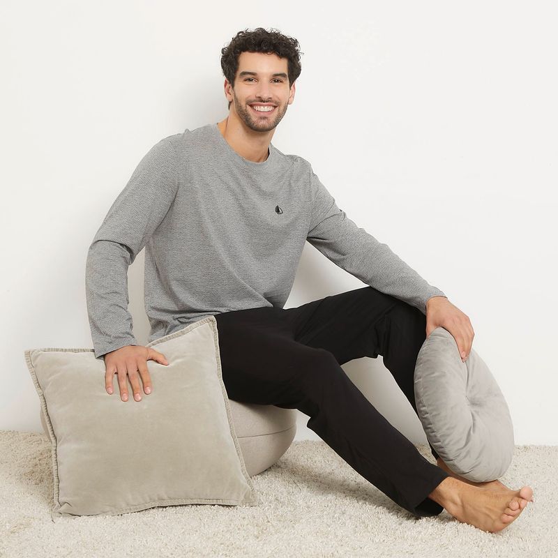 NEWPORT - Pijama Hombre Manga larga de Algodón Newport