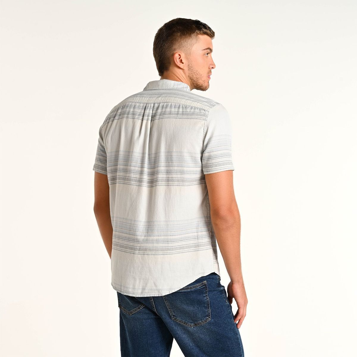 DOO AUSTRALIA - Camisa Hombre Manga corta Recto de Algodón Doo Australia