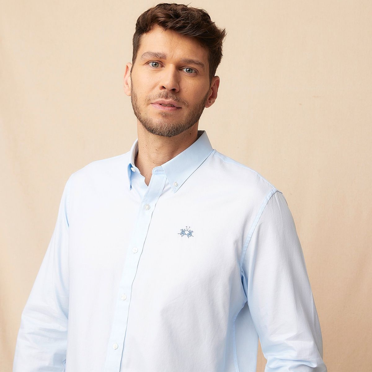 LA MARTINA - Camisa Hombre Manga larga de Algodón La Martina