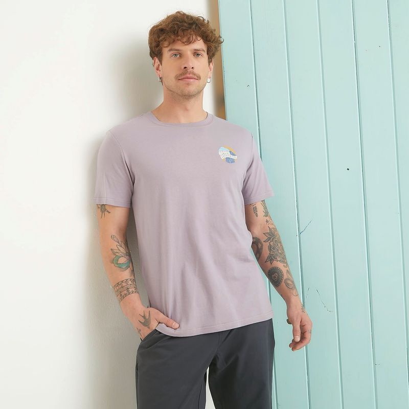 DOO AUSTRALIA - Camiseta Hombre Manga corta con Estampado de Algodón Doo Australia