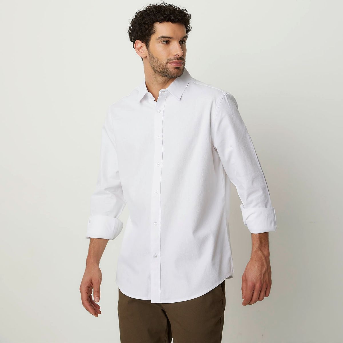 NEWPORT - Camisa Hombre Manga larga Recto de Algodón Newport
