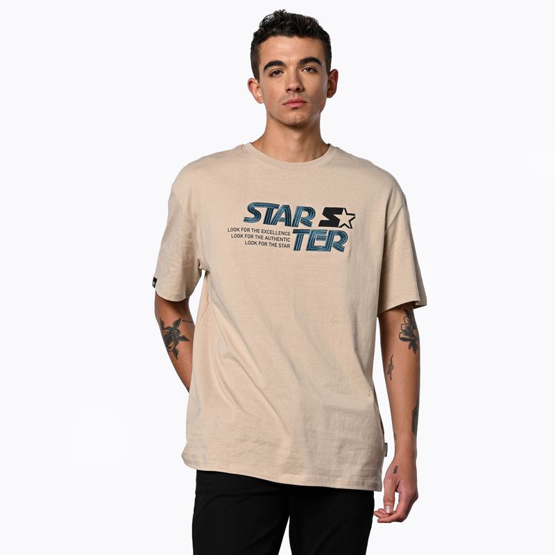 STARTER - Camiseta Hombre Manga corta Logo Slim de Algodón Starter