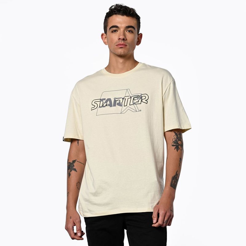 STARTER - Camiseta Hombre Manga corta Logo Slim de Algodón Starter