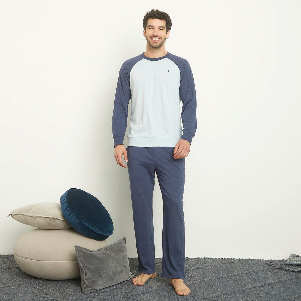 NEWPORT - Pijama Hombre Manga larga de Algodón Newport