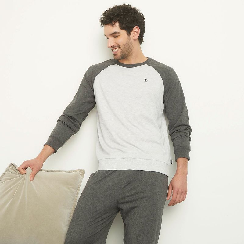 NEWPORT - Pijama Hombre Manga larga de Algodón Newport