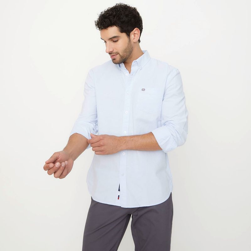 UNIVERSITY CLUB - Camisa Hombre Manga larga Slim University Club