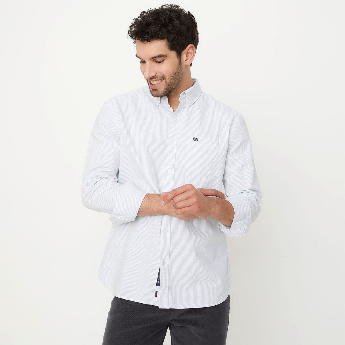 UNIVERSITY CLUB - Camisa Hombre Manga larga Slim University Club