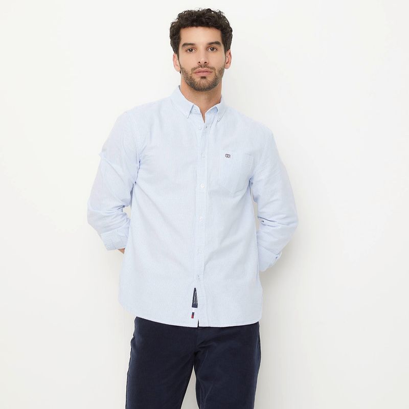 UNIVERSITY CLUB - Camisa Hombre Manga larga Slim University Club