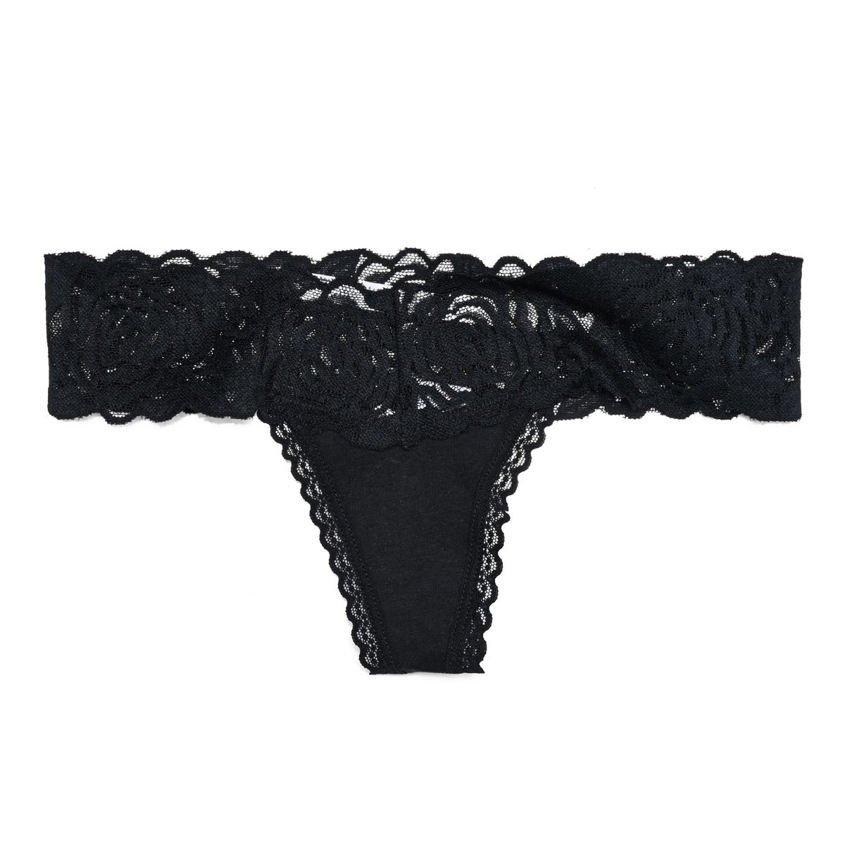 SYBILLA - Brasilera e hilo Con Encaje de Algodón para Mujer Sybilla