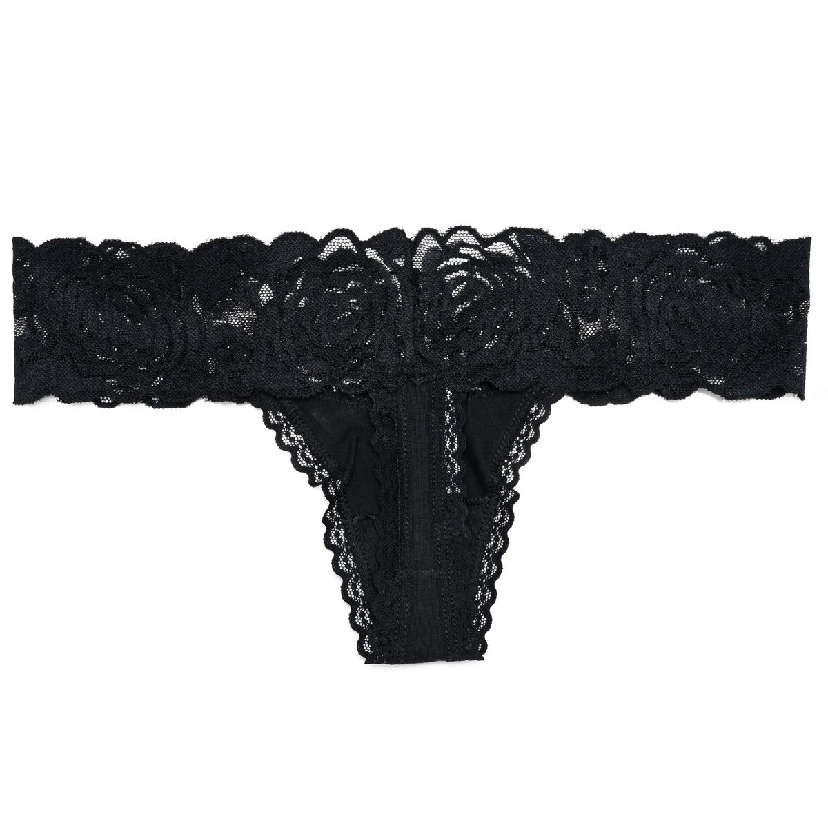 SYBILLA - Brasilera e hilo Con Encaje de Algodón para Mujer Sybilla