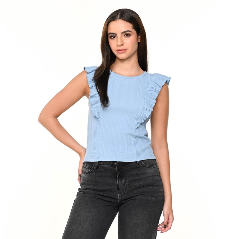 DENIMLAB - Blusa Mujer Sin mangas de Algodón Denimlab