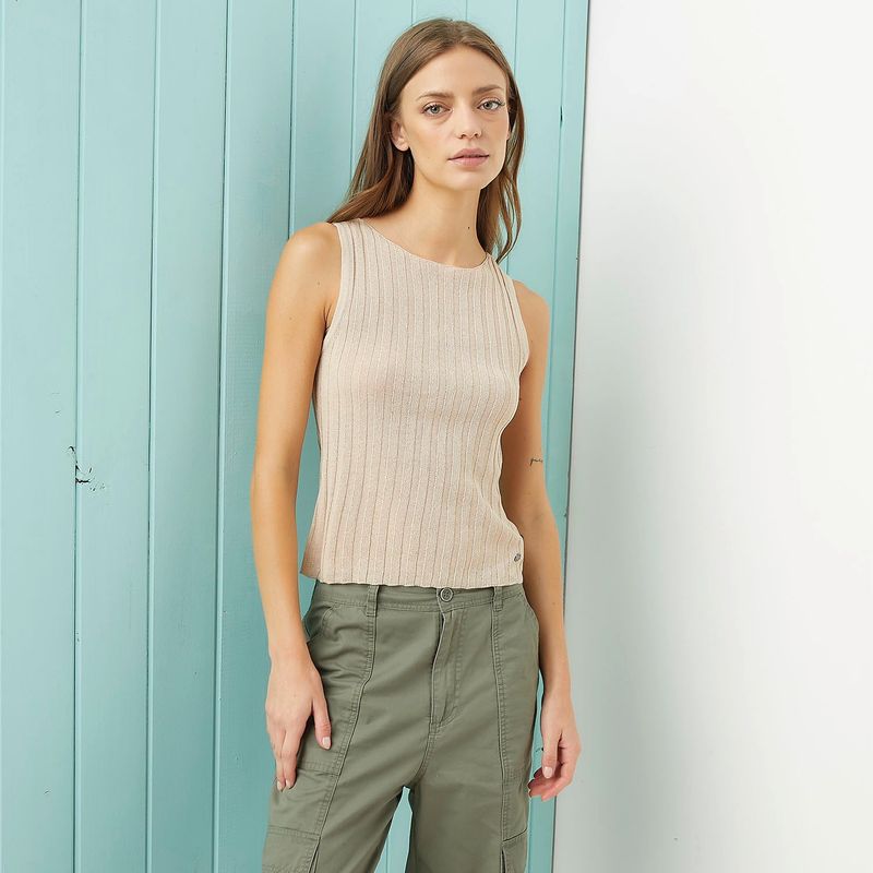 DOO AUSTRALIA - Blusa Mujer Tejido Sin mangas de Algodón Doo Australia