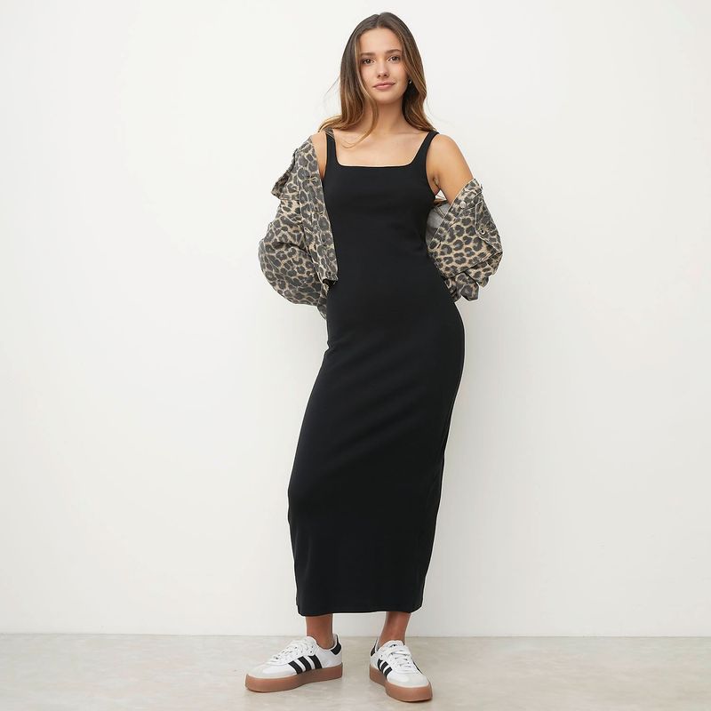SYBILLA - Vestido Medio para Mujer de Algodón Sybilla