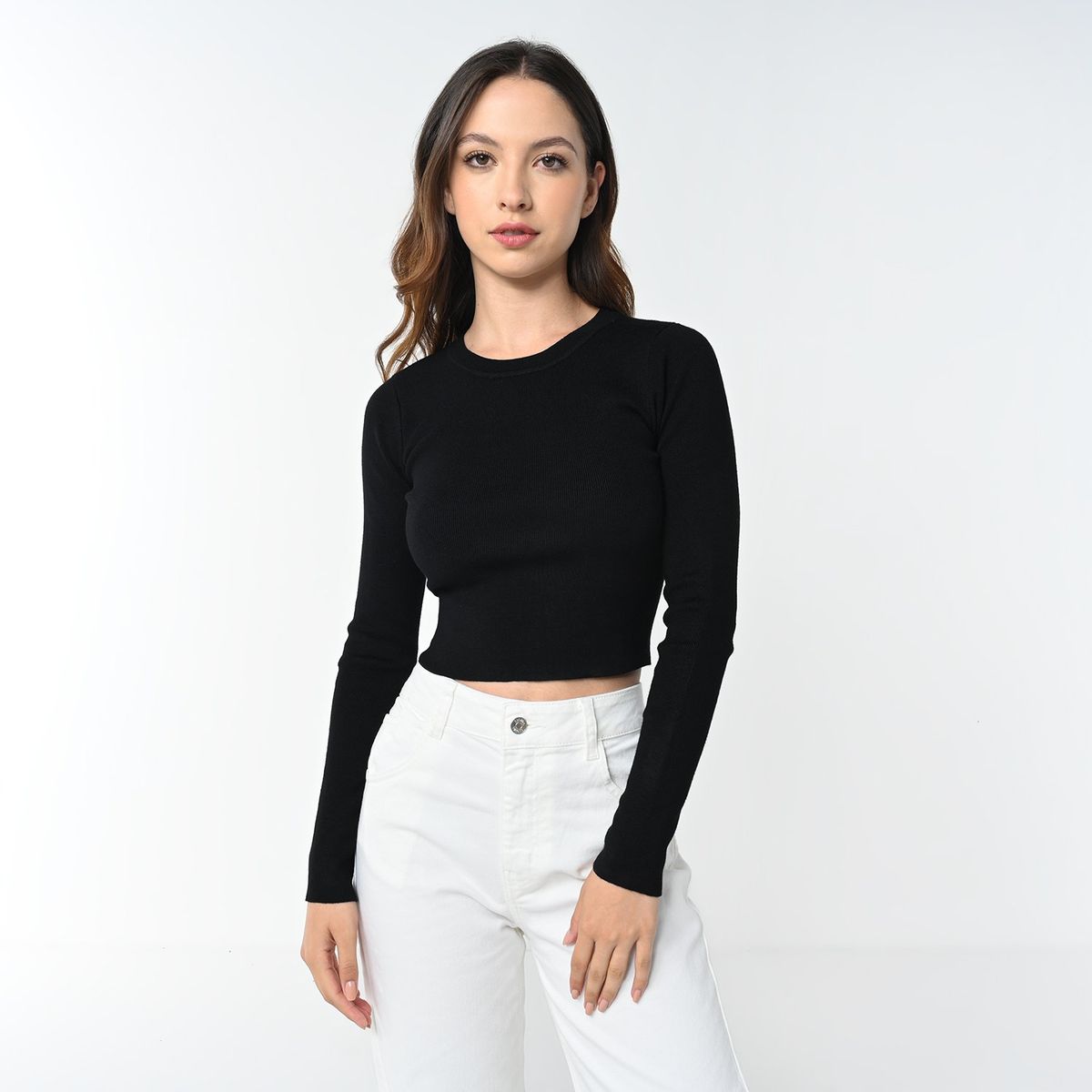 SYBILLA - Saco Mujer Crop Sybilla