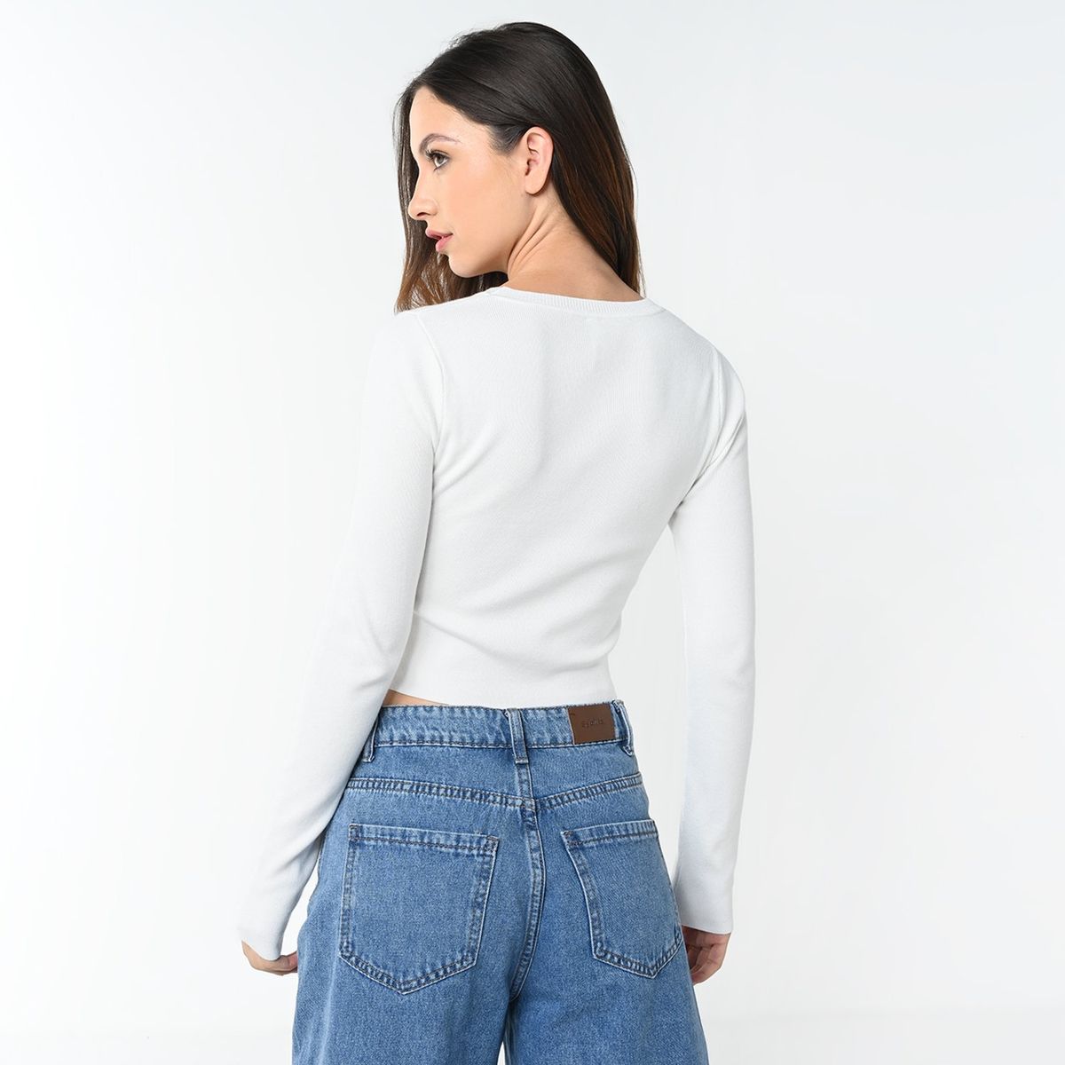 SYBILLA - Saco Mujer Crop Sybilla