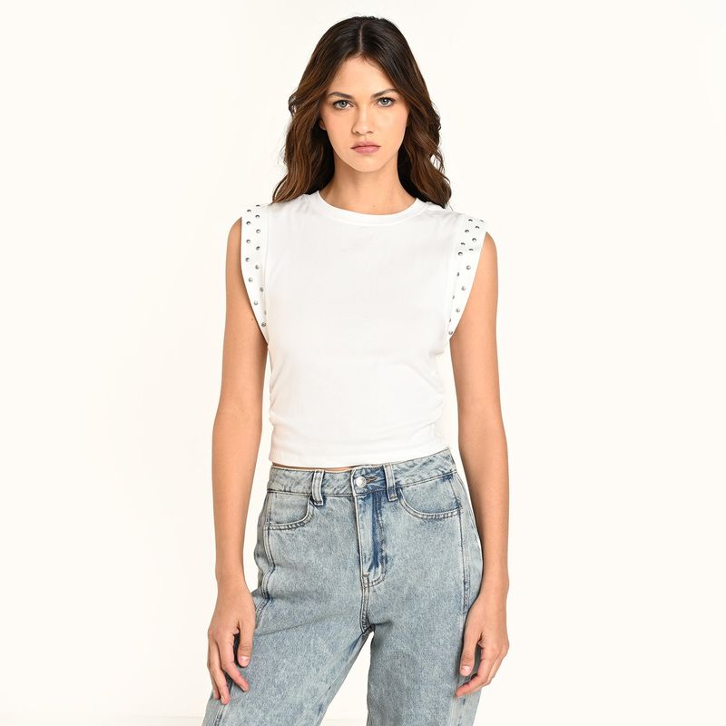 DENIMLAB - Camiseta Mujer Sin mangas Denimlab