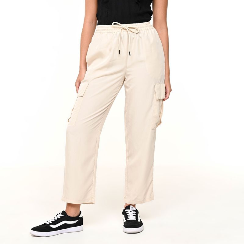 DENIMLAB - Pantalón Cargo Mujer Tiro alto Denimlab