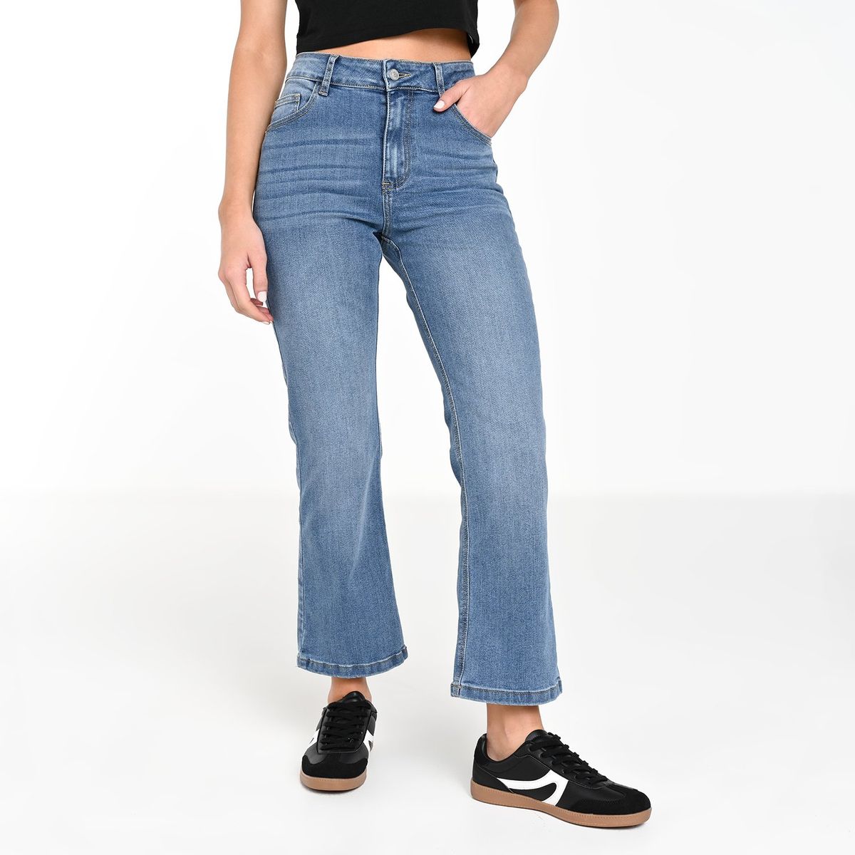 DOO AUSTRALIA - Jean Cargo Mujer Tiro medio Denim Doo Australia
