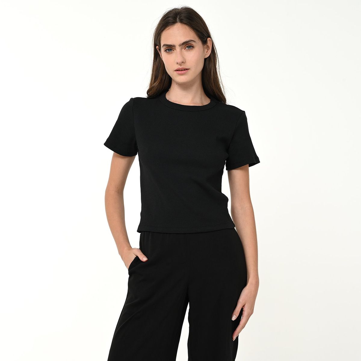 SYBILLA - Camiseta Mujer Manga corta de Algodón Sybilla