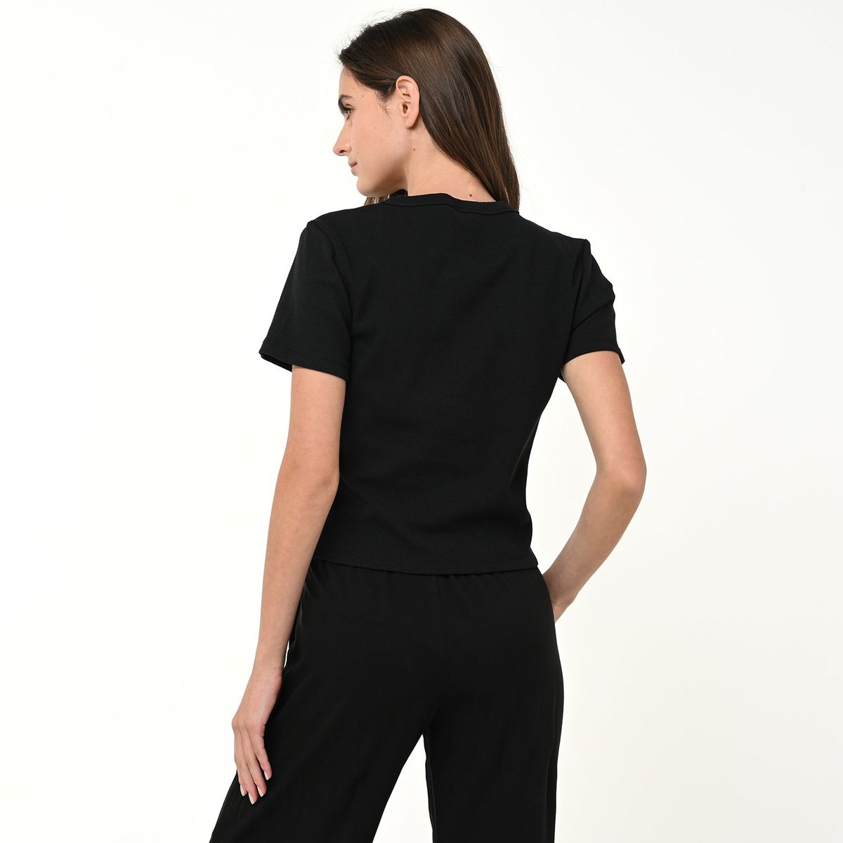 SYBILLA - Camiseta Mujer Manga corta de Algodón Sybilla