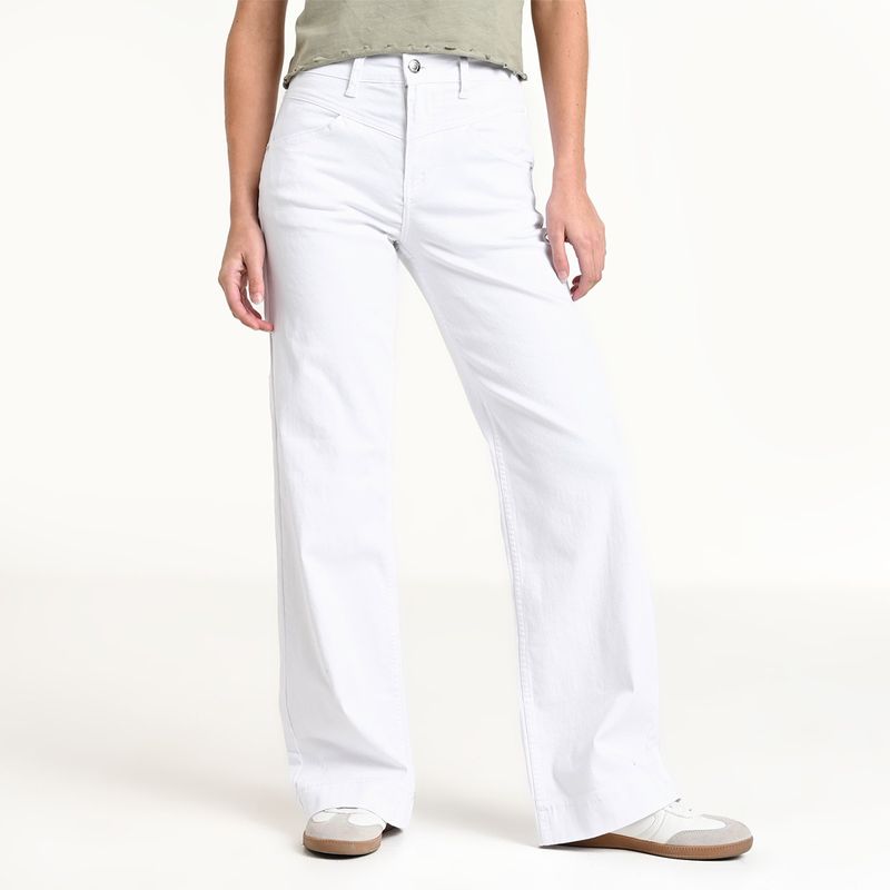 SYBILLA - Jean Wide leg Mujer Tiro medio Sybilla