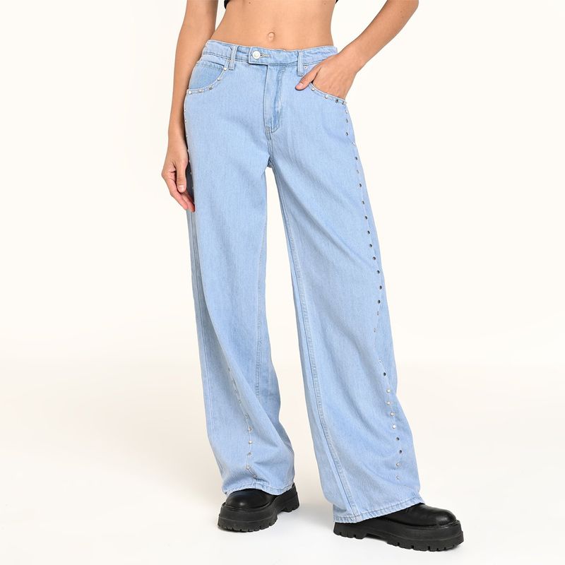 DENIMLAB - Jean Wide leg Mujer Tiro medio Denimlab