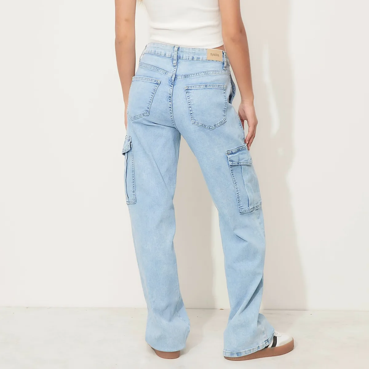SYBILLA - Jean Cargo Mujer Tiro bajo Sybilla 