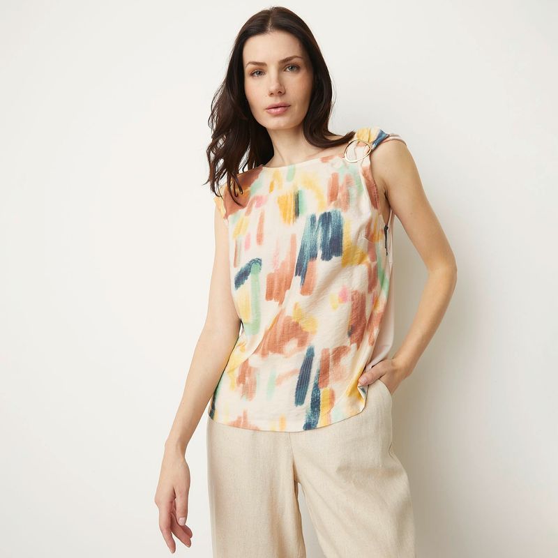 APOLOGY - Blusa Mujer con Estampado Sin mangas Apology