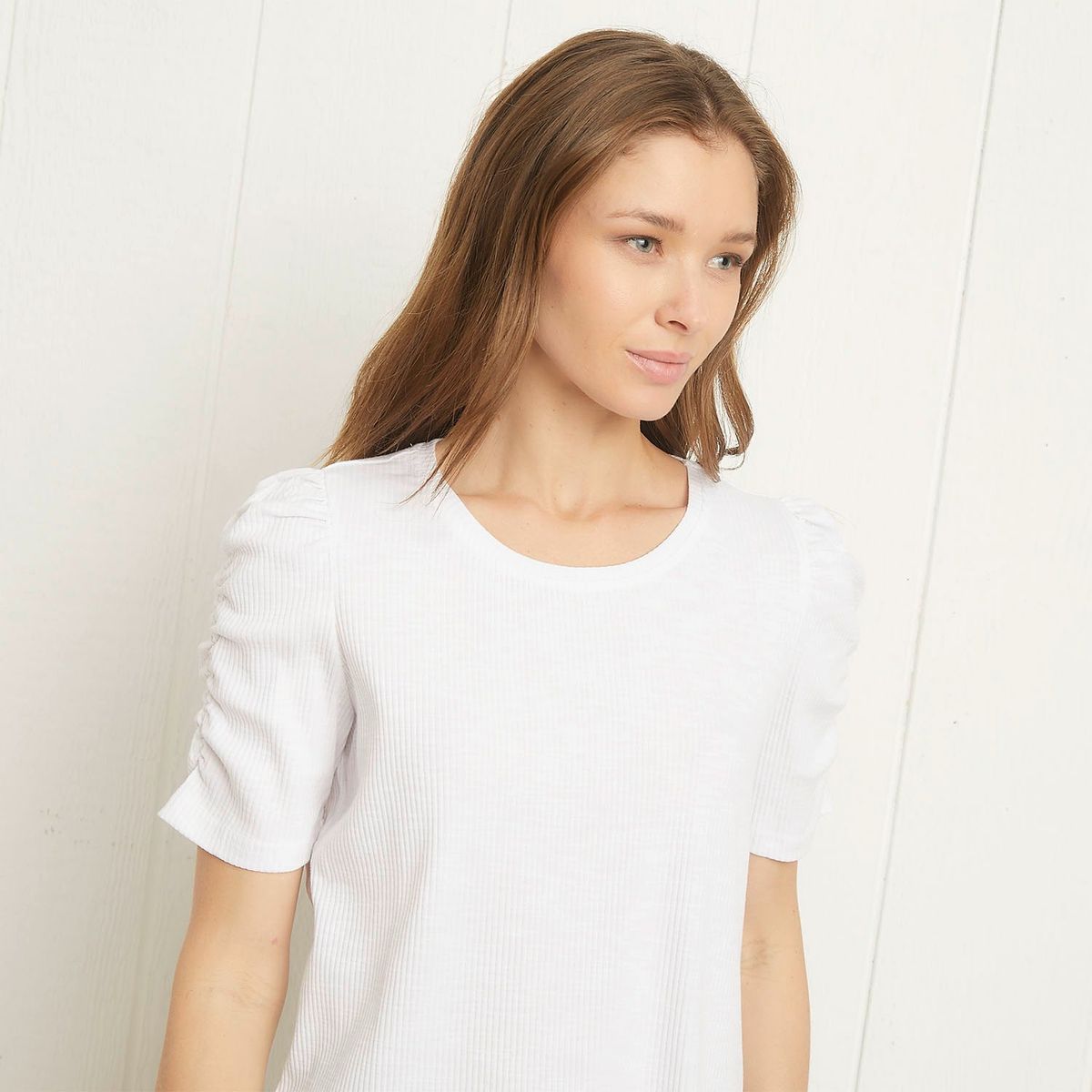 UNIVERSITY CLUB - Blusa Mujer Tejido Manga corta de Algodón University Club