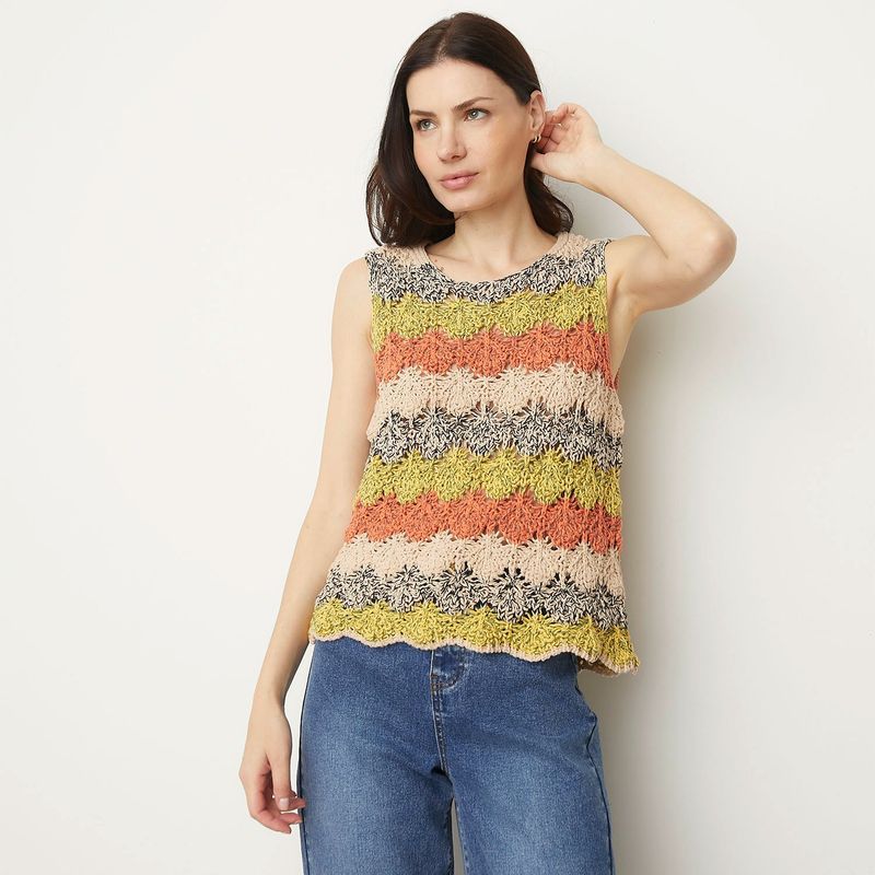 APOLOGY - Blusa Mujer Tejido Sin mangas Apology