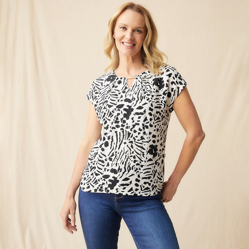 SOUTHLAND - Blusa Mujer con Estampado Manga corta Southland