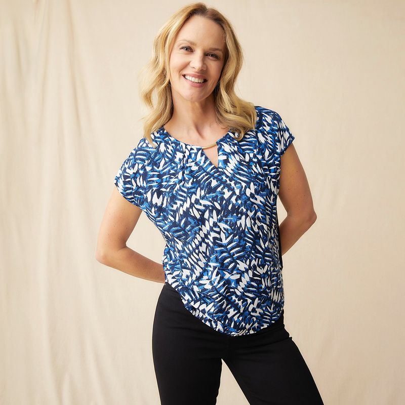 SOUTHLAND - Blusa Mujer con Estampado Manga corta Southland