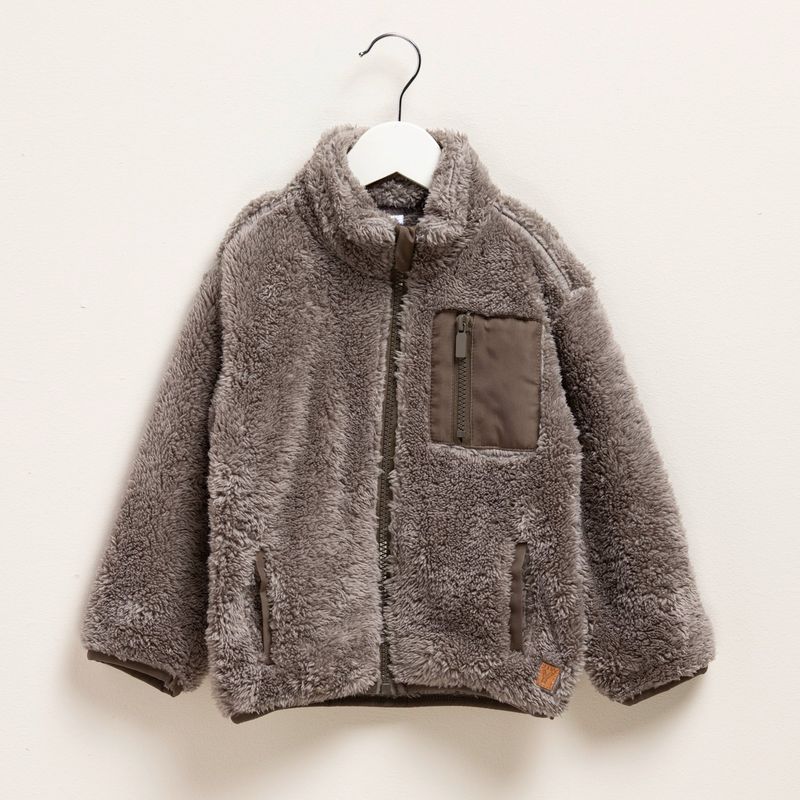 YAMP - Saco para Bebé niño Efecto pelo Con cuello Yamp