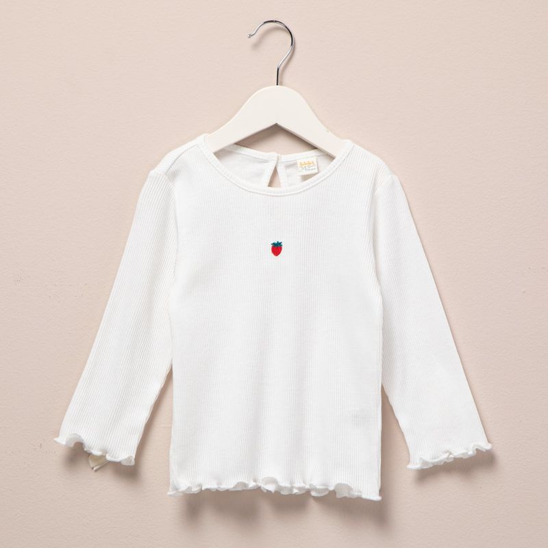 YAMP - Camiseta manga larga Bebé niña Algodón Yamp